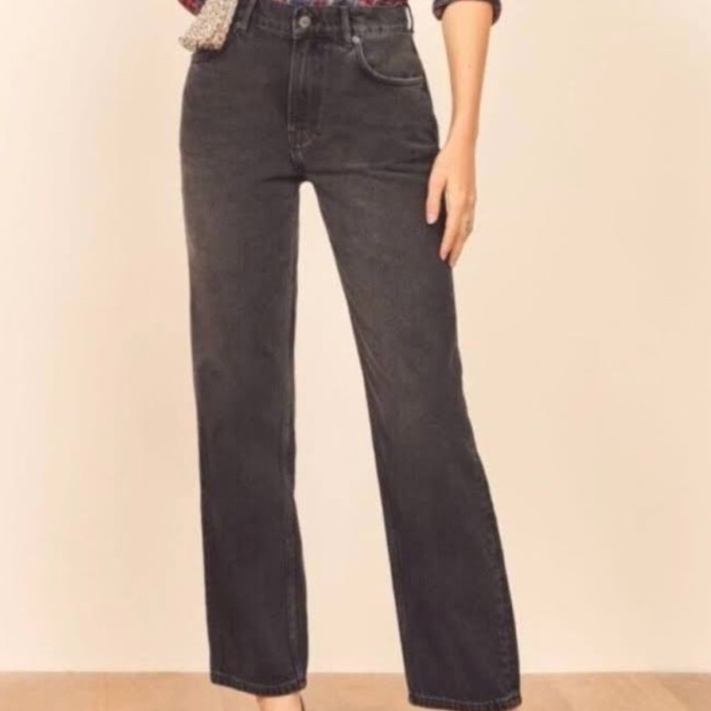 Reformation Washed Black Jeans